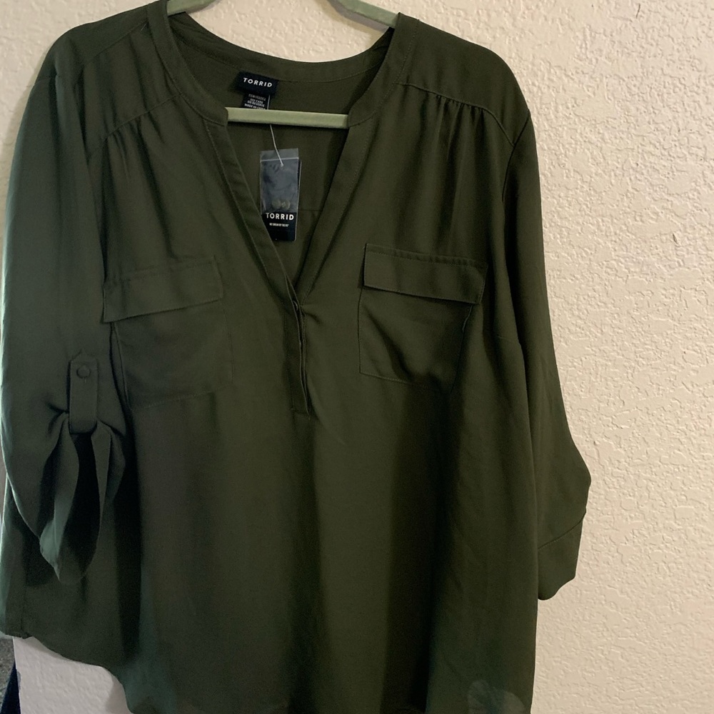 Army green top